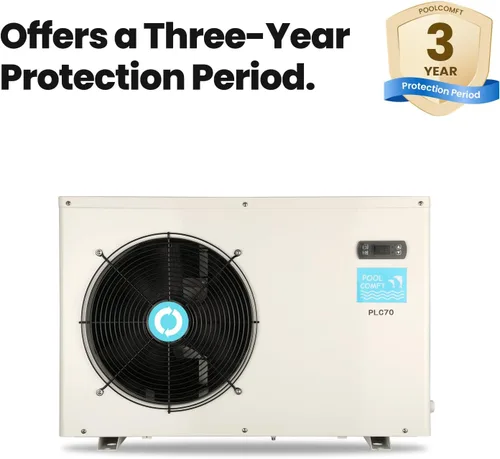 Miniatura 8 de POOLCOMFT 22462 BTU - Bombas de calor para piscina, calentador eléctrico de piscina para piscinas sobre el suelo y enterradas de 7000 galones