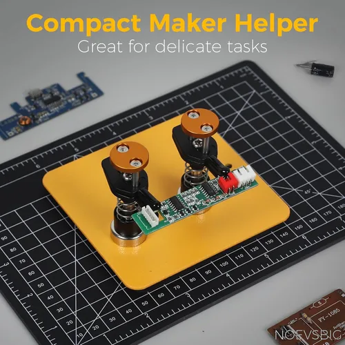 Miniatura 8 de Abrazadera Magnética de Manos de Ayuda de Metal, Soporte Ajustable de Tercera Mano para Soldadura para Electrónicos Pequeños, Pasatiempo DIY