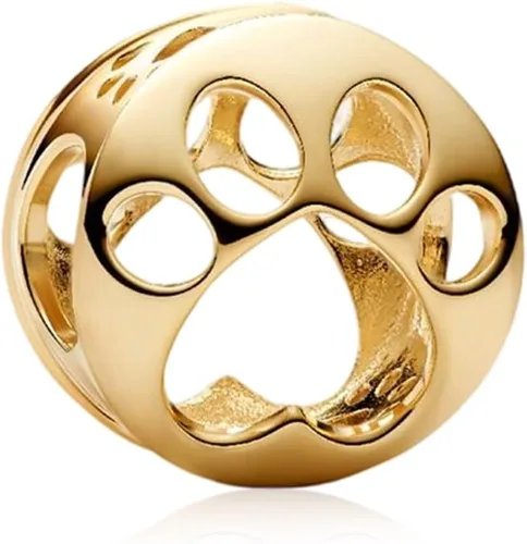 Miniatura 13 de Dijes de plata de ley 925 con diseño de oso dorado para mujer, pulseras y collares, regalos para familiares y amigos, 3 piezas/paquete