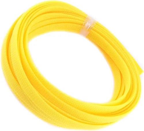 Miniatura 47 de Aicosineg Funda de cable trenzado flexible de PET de 16 pies de ancho de 0.5 pulgadas de ancho, funda de malla de alambre flexible para TV, audio