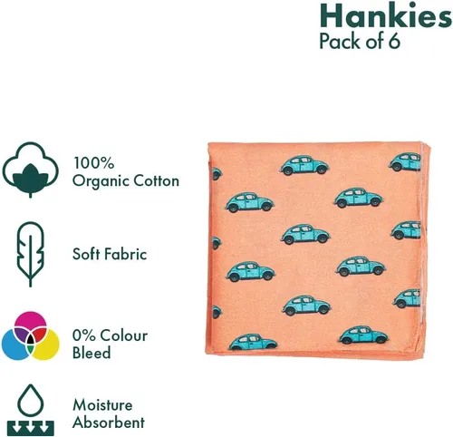 Miniatura 7 de HexaFun Pañuelo unisex de algodón orgánico 100% puro, tamaño grande