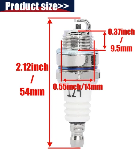 Miniatura 3 de Bobina de encendido bujía L7T para 2 tiempos 33cc 43cc 47cc 49cc 50cc Mini moto Dirt Pocket Bike Chopper Scooter Niños Quad ATV Minimoto