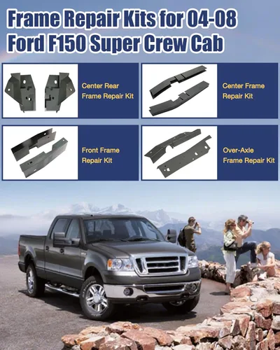 Miniatura 7 de Mountainpeak - Kit de reparación de óxido de marco medio apto para Ford F150 Crew Cab 2004-2008 de 5.6' de cama corta (4 puertas)