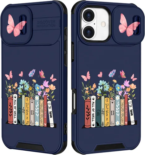 Miniatura 52 de Funermei Funda 2 en 1 para iPhone 13/iPhone 14 para mujeres, linda funda de teléfono con calavera para niñas, diseño de esqueleto gótico, divertido