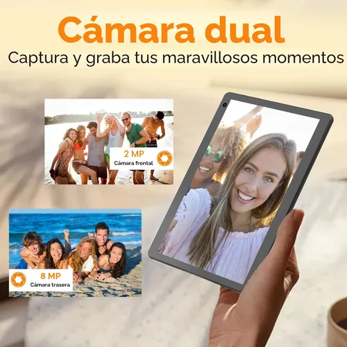 Miniatura 4 de Tablet Android 15 de 10 pulgadas, tableta 2 en 1 con teclado. 8GB RAM+32GB ROM compatible con tabletas PC expandibles de 1TB, CPU de cuatro núcleos
