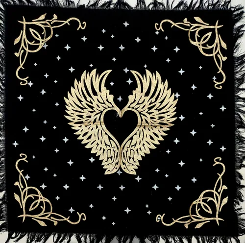 Miniatura 17 de Mantel de altar dorado con diseño de búho salvaje, diseño de brujería y búho salvaje, mantel cuadrado Wicca Wicca espiritual sagrado para mesa Fases