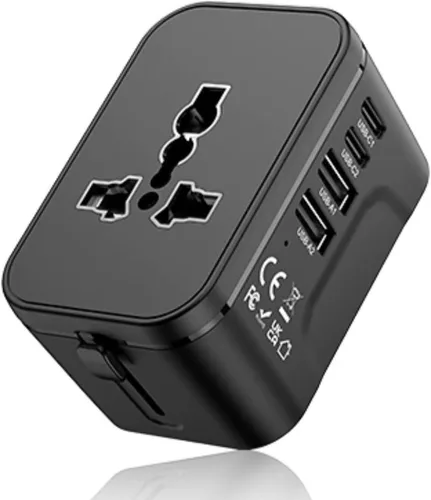 Adaptador de enchufe de viaje europeo, regleta de viaje para Estados Unidos a la UE Francia Alemania Islandia España Italia, adaptador de corriente