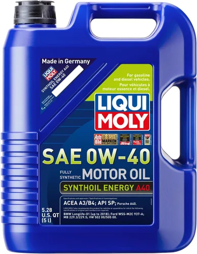 LIQUI MOLY Synthoil Energy A40 SAE 0W-40 | 5 L | Aceite de motor totalmente sintético | SKU: 2050