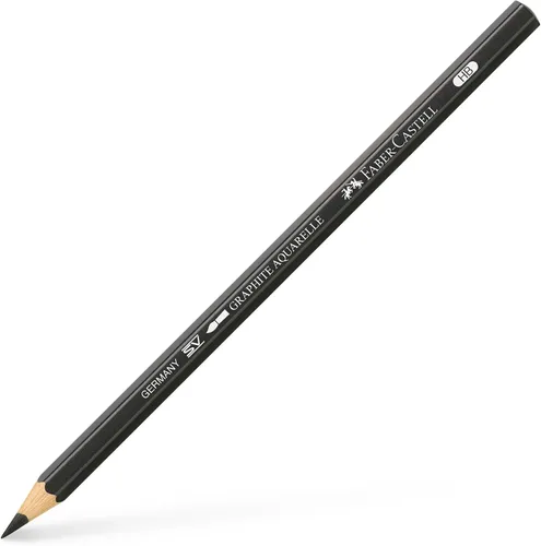 Miniatura 2 de Faber-Castell Lápices de grafito Aquarelle de 5 grados con pincel