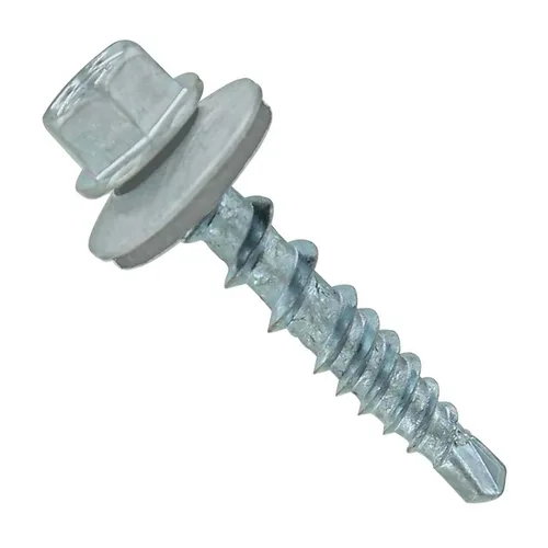 Miniatura 69 de Fasteners Plus ST Fastening Kwikseal Woodbinder Tornillos de Metal a Madera #10 X 1 Burgundy con Arandela de Goma EPDM, 250 Unidades - Diseñados
