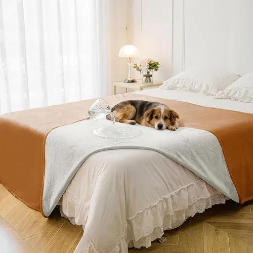 Miniatura 12 de Manta impermeable para perros pequeños, a prueba de fugas, manta reversible para sofá, cama, protector de muebles lavable a máquina, 25 x 35
