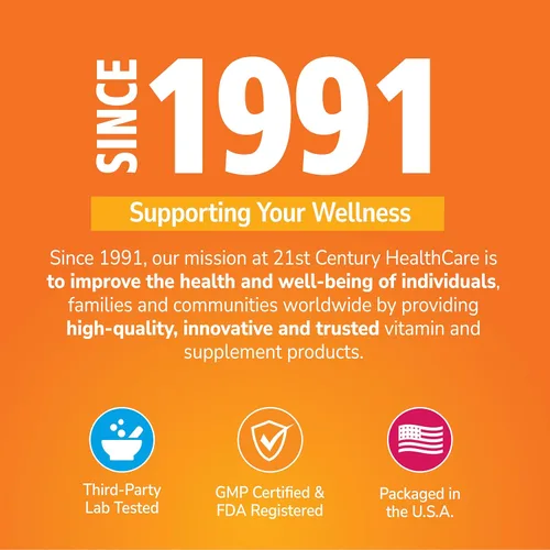Miniatura 8 de 21st Century Vitamina C 500 mg Tabletas masticables, Naranja, 110