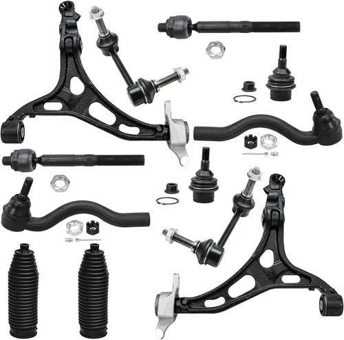 Miniatura 82 de Detroit Axle - Kit de extremo delantero para Ford 1998-2001 Explorer Mercury Mountaineer, 4 barras estabilizadoras delanteras y traseras, 2 brazos