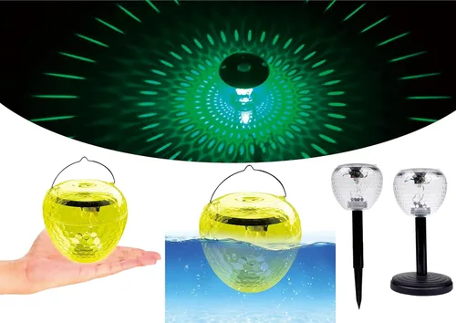 Luces de piscina, luz solar flotante con 7 colores y blanco cálido, decoración LED para espectáculos, bolas de plástico para piscinas, estanques,