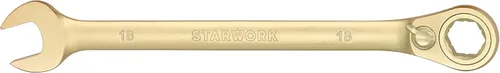 Miniatura 7 de STARWORK Llave combinada de trinquete reversible GPlating™ (0.354 in)
