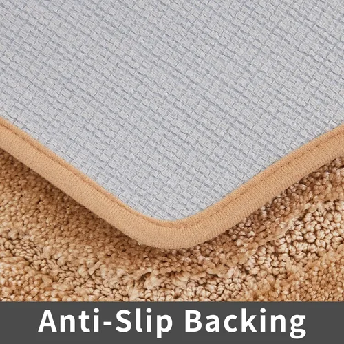 Miniatura 4 de COSY HOMEER Alfombras de Baño Extra Gruesas para Baño - Juegos de Alfombras Antideslizantes de Lino de Baño Suave Felpa 100% Poliéster Fuerte Sala