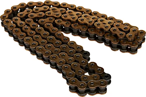 Miniatura 5 de DID (525VX3G100ZB) Cadena de anillo en X de oro de 100 eslabones de alto rendimiento de la serie VX con enlace de conexión