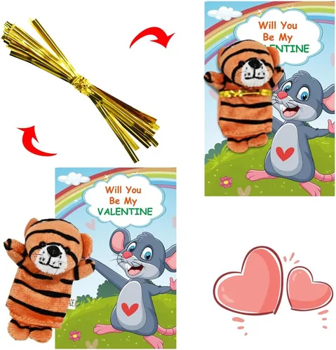 Miniatura 3 de Paquete de 16 marionetas de dedo de animales, juego de marionetas de peluche para niños, recuerdos de fiesta de Pascua, rellenos de cesta de Pascua