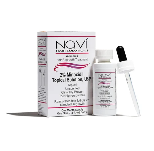 Miniatura 2 de Solución tópica de minoxidil al 2% para mujer, tratamiento de crecimiento del cabello, suministro de 3 meses, sin perfume, 2 onzas líquidas, paquete