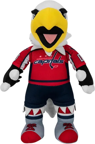 Miniatura 30 de Bleacher Creatures Anaheim Ducks Wild Wing - Figura de peluche de mascota de la NHL de 10 pulgadas (uniforme triangular verde azulado), una mascota