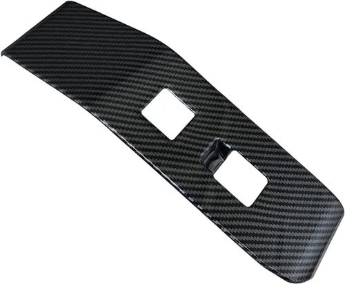 Miniatura 6 de ruihe 4 piezas de fibra de carbono de color de ventana de puerta de automóvil panel de control ajuste para Toyota Highlander 2020 2021 2022 2023