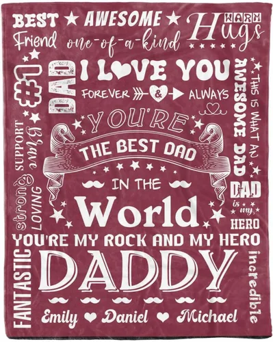 Miniatura 12 de D-Story Mantas personalizadas con imágenes para un papá, para el Día del Padre, mantas con imágenes personalizadas, regalos para el Día del Padre