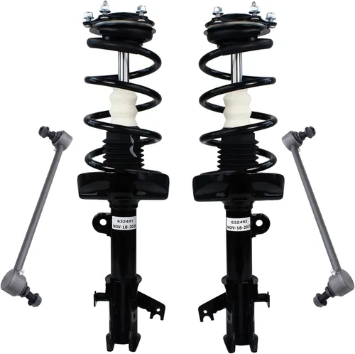 Miniatura 26 de Detroit Axle - Kit de puntales delanteros para Jeep Grand Cherokee 2005-2010 2006-2010 Commander 2007 2008 2009, 2 montajes rápidos de 2 barras