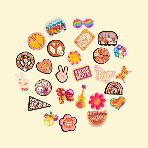 Miniatura 6 de Dijes de decoración hippie, regalo retro bohemio para niñas, niños, adolescentes, mujeres y adultos
