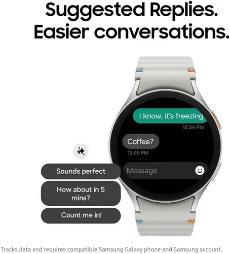 Miniatura 6 de Samsung Galaxy Ai Watch 7 versión latinoamericana SM-L310N (1.732 pulgadas) Consejos de bienestar Bluetooth, seguimiento de frecuencia cardíaca