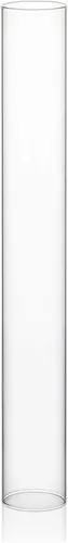 Miniatura 9 de WGVI Funda para portavelas Hurricane, ancho de 2 pulgadas, altura de 12 pulgadas, portavelas cilíndrico de vidrio transparente, tubo de chimenea