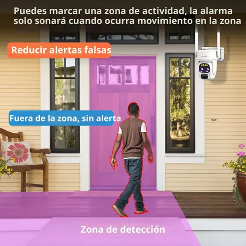 Miniatura 4 de Cámaras de seguridad LETSCEE inalámbricas para exteriores para seguridad del hogar, cámaras Alexa con energía solar, cámara de vista 360 al aire 1