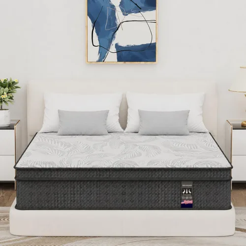 Miniatura 14 de Colchón individual de 8 pulgadas, espuma viscoelástica refrescante de gel, cama tamaño individual en una caja, sensación firme media para alivio