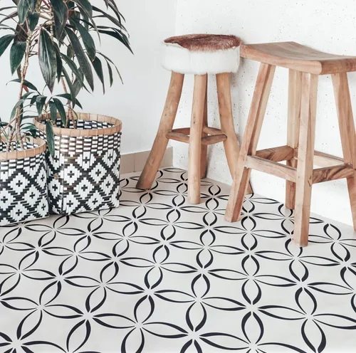 Miniatura 3 de 2 piezas de plantillas de pintura de azulejos de 12 x 12 pulgadas para paredes y suelos - Reutilizables - Plantillas para pintura - Plantilla
