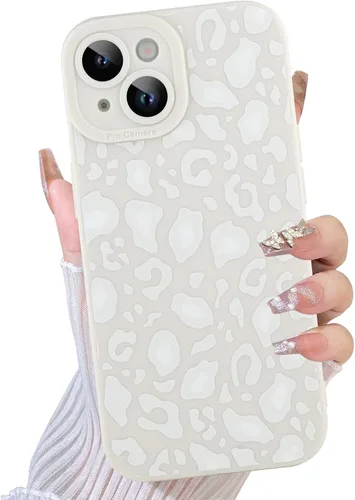 Miniatura 8 de TEAUGHT Compatible con iPhone 11 Funda con patrón lindo estampado de leopardo negro guepardo + protector de pantalla a prueba de golpes, funda