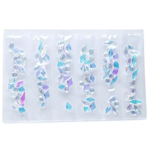 Miniatura 4 de 7 bolígrafos acrílicos de uñas de gel UV para pintura + 2 paquetes de diamantes de imitación de cristal holográfico AB para manicura, decoración