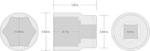 Miniatura 2 de TEKTON - Dado de encastre (pulgada)