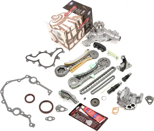Evergreen TKTCS20700WOP Compatible con Ford Explorer Ranger 97-10 Mazda B4000 Mercury 4.0 245 SOHC Kit de cadena de distribución SOHC Juntas de tapa