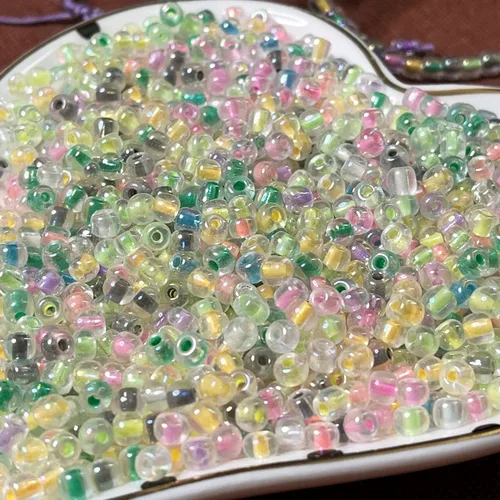 Miniatura 6 de Artsy Crafts - 1200 cuentas de cristal de 0.157 pulgadas (0.157 in), cuentas espaciadoras de colores surtidos que brillan en la oscuridad, cuentas