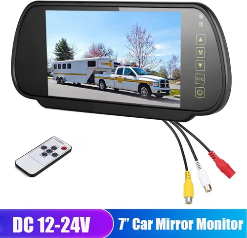 Miniatura 2 de Car Reverse Camera Wireless 7 inch Rear View Mirror Monitor + Car Backup Camera Kit Night Vison Camera Car Rear Camera(Camera Only)(Monitor Only)