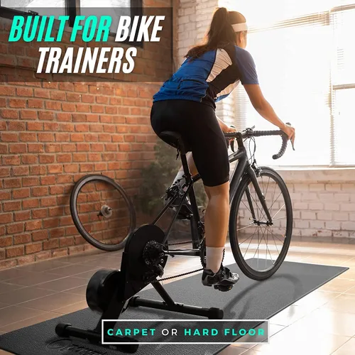 Miniatura 3 de Powr Labs Alfombrilla de bicicleta compatible con Peloton, cinta de correr, equipo de ejercicio, elíptica, almohadilla para caminar, entrenadores