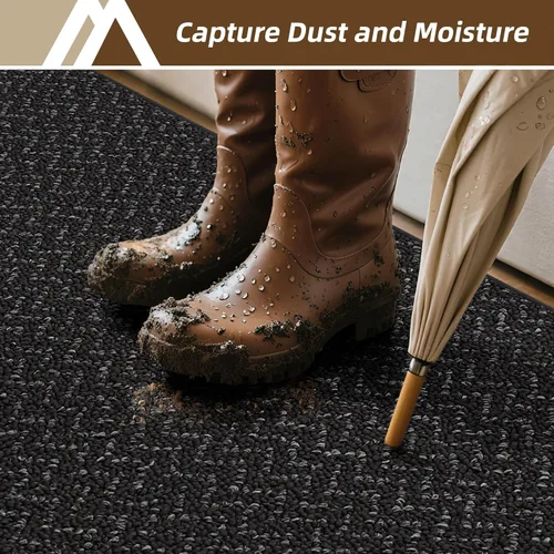 Miniatura 3 de COSY HOMEER Alfombra de entrada de 2 x 3 pies, antideslizante, lavable, resistente a las manchas, absorbente, alfombra de pasillo de perfil bajo
