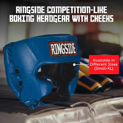 Miniatura 3 de Ringside, Muay Thai, MMA, casco con protección para enfrentamiento de boxeo con laterales Azul