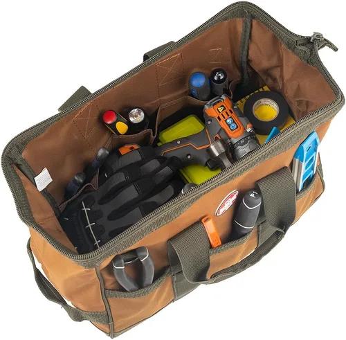 Miniatura 4 de Bucket Boss Gatemouth 16 - Bolsa de herramientas en color marrón, 60016, 15 litros (marrón)