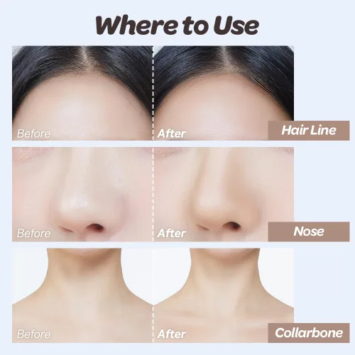 Miniatura 4 de I'M MEME Shading - I'm Multi Stick 001 Bronceador Fácil de mezclar, acabado mate, adecuado para principiantes, maquillaje de contorno ligero, uso