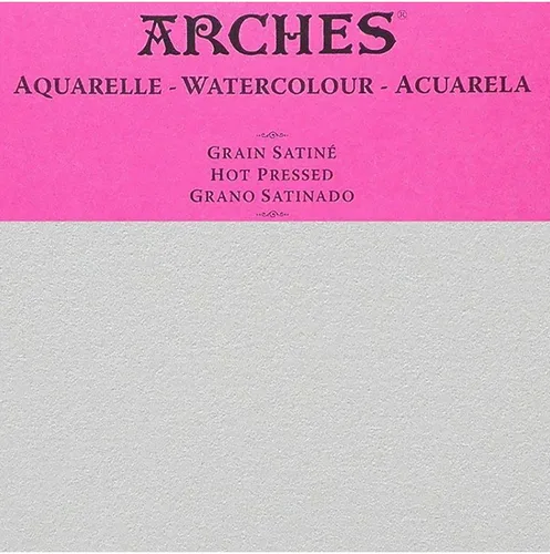 Miniatura 4 de Arches Rollo de papel de acuarela de 51 pulgadas x 10 yardas, papel blanco natural 100% algodón, rollo de papel de acuarela de prensa en caliente