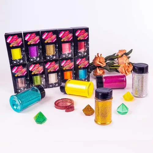 Miniatura 6 de Polvo metálico con purpurina para vasos, resina para manualidades, slime, cosméticos y purpurina de uñas, extrafino para pintura y decoración