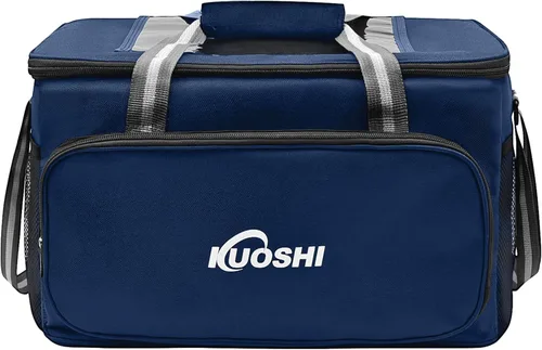 Miniatura 17 de Lonchera térmica aislada de 14 litros para hombres y mujeres, bolsa refrigeradora a prueba de fugas con forro de carcasa dura y bolsa tipo tote
