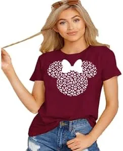 Miniatura 2 de Camisa de safari de leopardo Minnie Cheetah Animal Kingdom - Manga corta casual