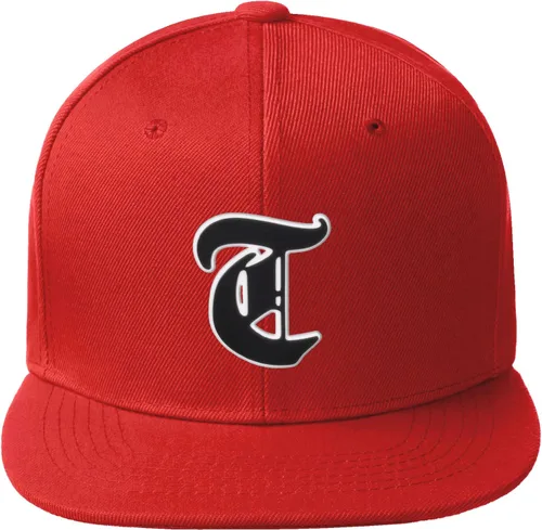Miniatura 856 de Daxton Gorra clásica con visera de billete plano con letras del alfabeto inglés antiguo de la A a la Z