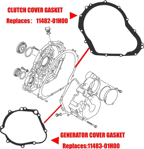 Miniatura 2 de 2006-2020 Junta de tapa del cárter del embrague de repuesto para Suzuki GSXR600 GSXR750/GSX-R 600 GSX-R 750 (Suzuki GSXR-5)